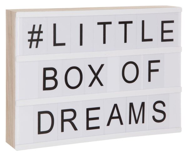 Dřevěné svítidlo A4 Lightbox