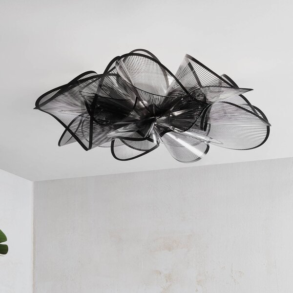 Slamp Étoile Ceiling LED stropní světlo, černá, stmívatelný, Černá, Obývací pokoj / jídelna, Plast, Design
