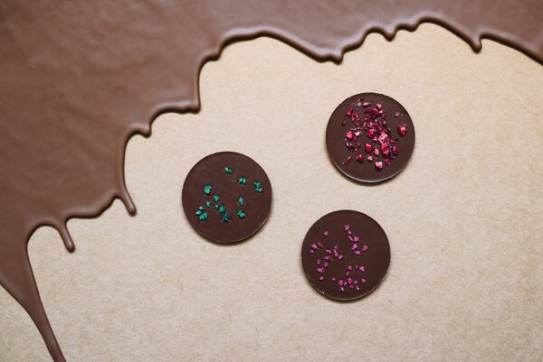 Lyra chocolate Mandala duo mléčná čokoláda s posypem 35g