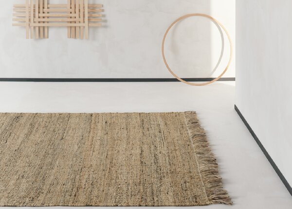 Linie Design Jutový koberec Nessa Natural, ručně tkaný Barva: Natural (přírodní), Rozměr: 140x200 cm