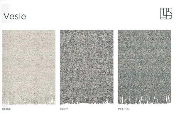 Linie Design Vlněný koberec Vesle Beige, béžový Rozměr: 140x200 cm