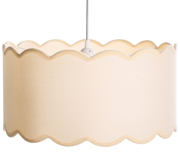 Závěsná lampa GAIREZI Kov Bílá/Béžová
