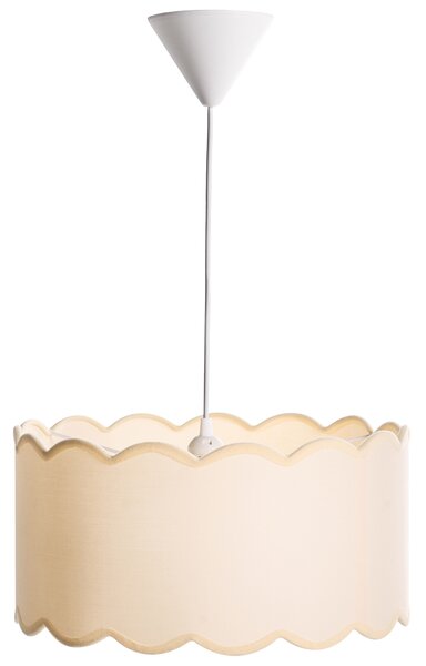 Závěsná lampa GAIREZI Kov Bílá/Béžová