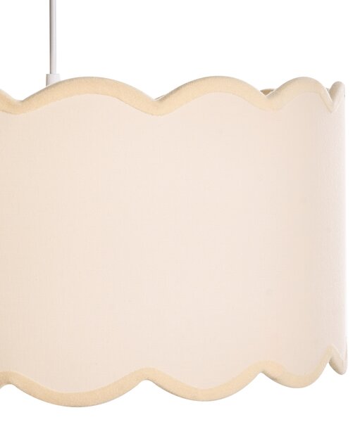 Závěsná lampa GAIREZI Kov Bílá/Béžová