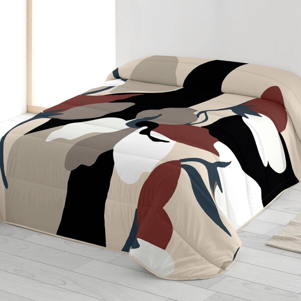 Přikrývka z mikrovlákna s potiskem moderních motivů, 200g/m2 béžová 140x200 cm