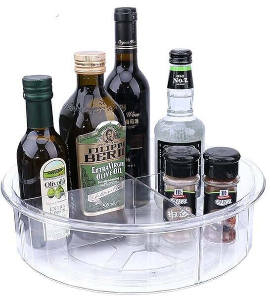 Otočný organizér XXL - LAZY SUSAN Orion - s přepážkami pr. 30cm