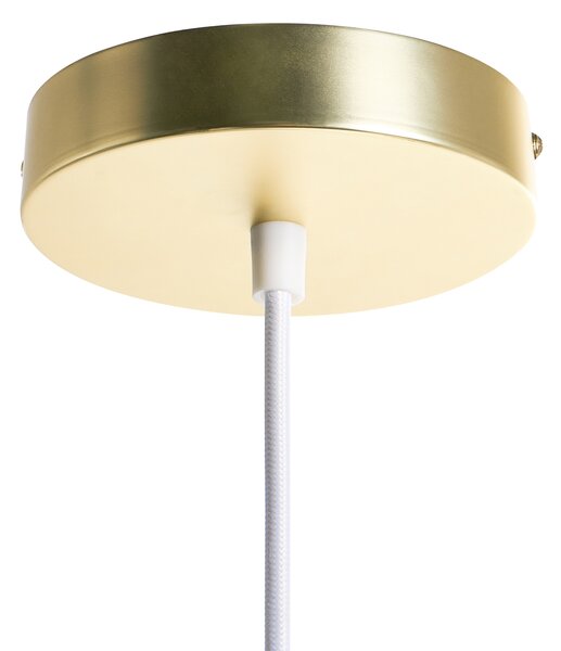 Závěsná lampa PUNGWE Tkanina Bílá