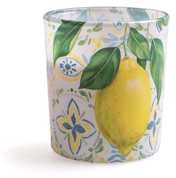 Svíčka sklo citron pr. 7 cm, 18 hod