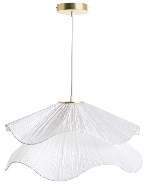 Závěsná lampa PUNGWE Tkanina Bílá