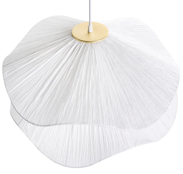Závěsná lampa PUNGWE Tkanina Bílá