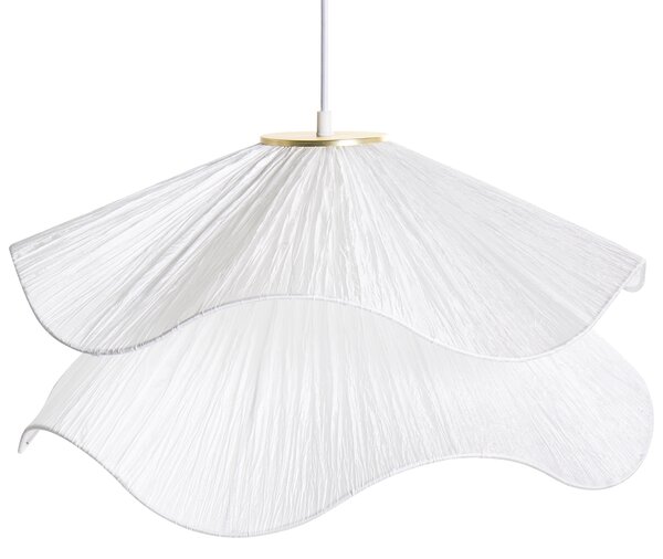 Závěsná lampa PUNGWE Tkanina Bílá