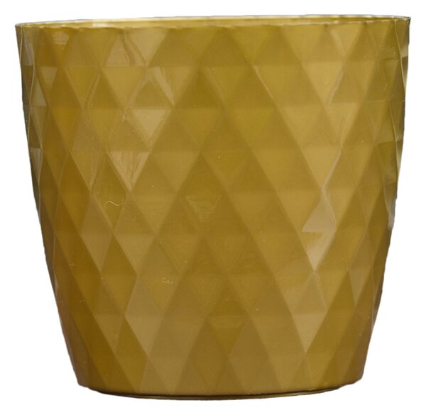 Květináč CRISTAL 12 cm zlatý