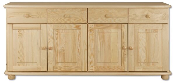 KD141 dřevěná komoda z masivní borovice Drewmax (Kvalitní nábytek z borovicového masivu)
