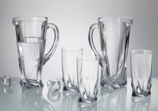Set na vodu džbán + 6 sklenic BOHEMIA CRYSTALITE