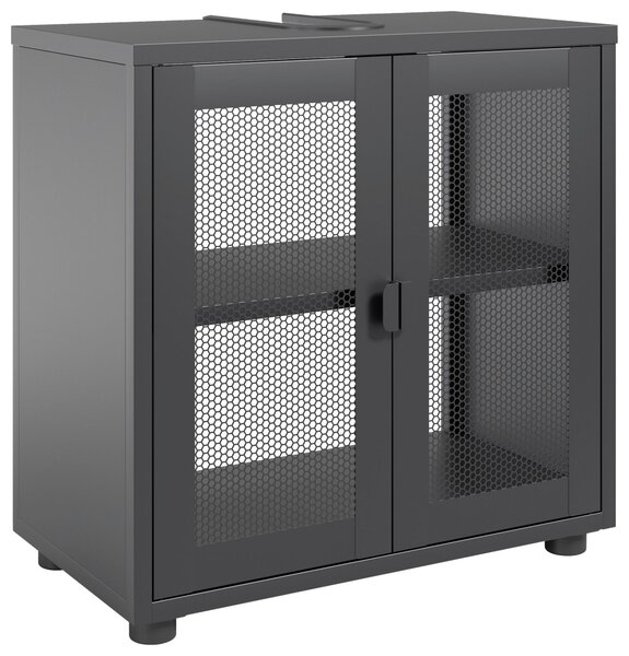 SKŘÍŇKA POD UMYVADLO, černá, černá, 60/60/33 cm Hom`in - Koupelnové série