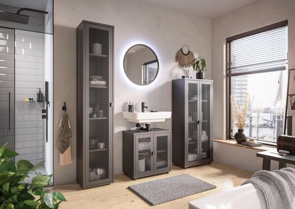 MIDI SKŘÍŇKA, černá, 60/135/30 cm Hom`in - Koupelnové série