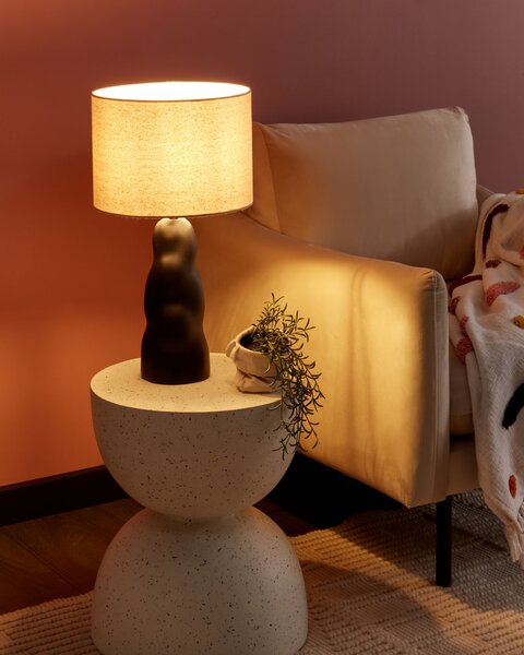 Stolní lampa VILAR Keramika Černá