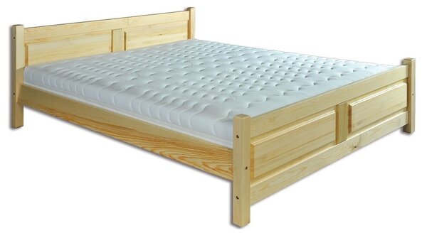 LK115-180 dřevěná postel masiv dvoulůžko 180x200 cm Drewmax (Kvalitní nábytek z borovicového masivu)