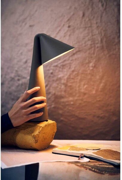 Stolní lampa FRANDSEN, Ami, stmívatelné, Zelená, Jídelna, Plast, Moderní