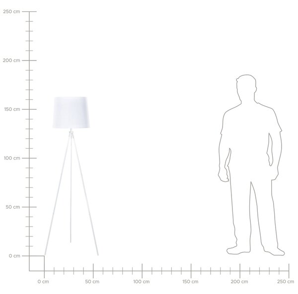 Stojací lampa SAMBRA Kov Bílá