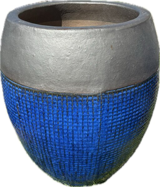 Květináč mrazuvzdorný pr.33x40 cm modrý