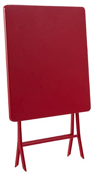 Hesperide skládací kovový zahradní stůl Greensboro 70x70x71cm červený