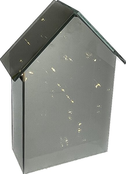 Domek zrcadlo 21 cm s LED