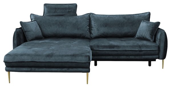 ROHOVÁ SEDAČKA, textil, modrá MID.YOU - Sedací soupravy, Online Only