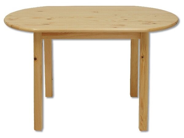 ST106 150x75 cm dřevěný jídelní oválný stůl z masivní borovice Drewmax (Kvalitní nábytek z borovicového masivu)