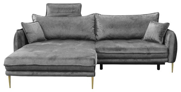 ROHOVÁ SEDAČKA, textil, šedá MID.YOU - Sedací soupravy, Online Only