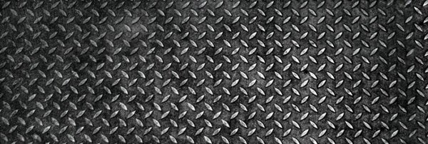 DIMEX | Fototapeta do kuchyně Kovová plošina KI-180-068 | 180 x 60 cm | černá, metalická