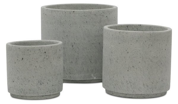 Obal/květináč beton šedý pr. 36 cm, v. 34 cm