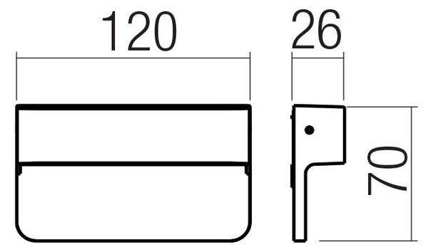 Redo Venkovní nástěnné LED svítidlo KANT 3W, š. 12 cm, IP65, CCT 2700-3000K, 24V Barva: Bílá
