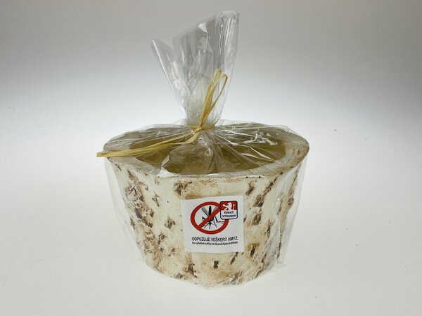Svíčka vonná proti hmyzu v sádrovém odlitku - mix druhů cca 13x8 cm
