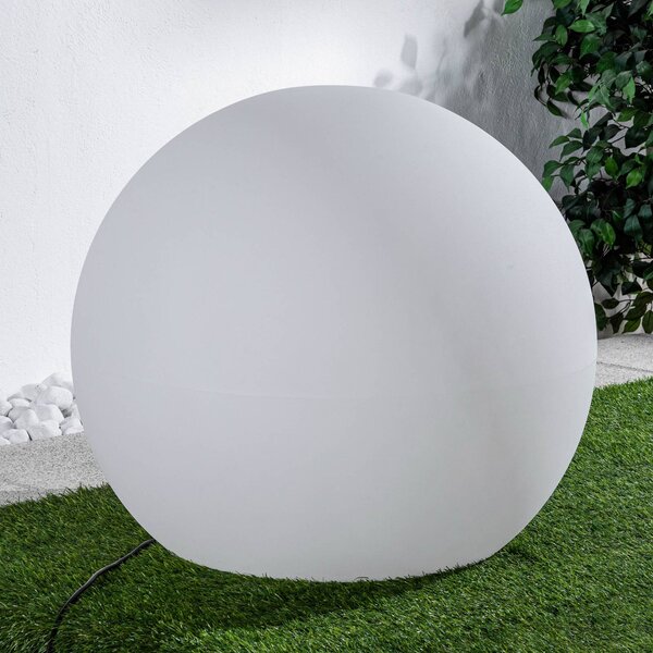 Nowodvorski Lighting Kulatá lampa Cumulus XL, Ø 80 cm, bílá, plast, IP44, E27, Bílá / opál, Plast