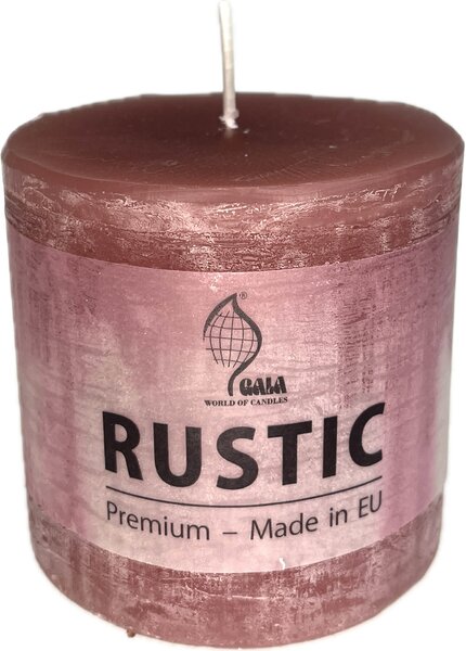 Svíčka válec 8/8 cm bordo