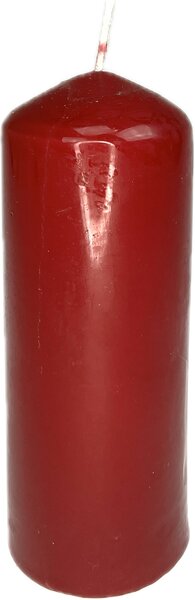 Svíčka válec 15/6 cm bordo
