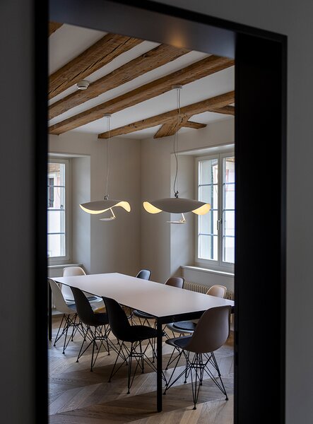 Catellani & Smith Luxusní závěsné LED svítidlo Lederam Manta S1, 2700K, 1x14W Barva: Bílá