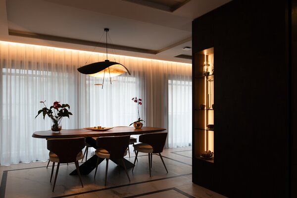 Catellani & Smith Luxusní závěsné LED svítidlo Lederam Manta S2, 2700K, 2x14W Barva: Bílá/Satén