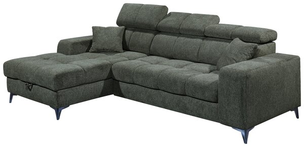 ROHOVÁ SEDAČKA, textil, tmavě zelená MID.YOU - Sedací soupravy, Online Only