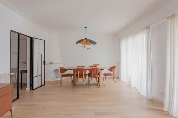 Catellani & Smith Luxusní závěsné LED svítidlo Lederam Manta S2, 2700K, 2x14W Barva: Bílá/Satén