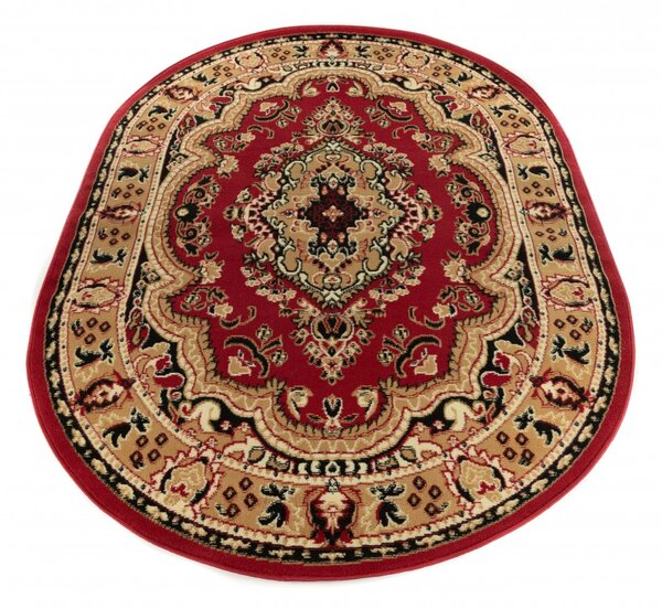 Makro Abra Oválný koberec ATLAS E951A červený Rozměr: 80x150 cm