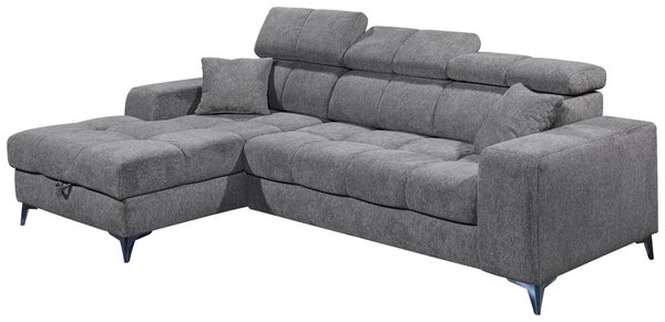 ROHOVÁ SEDAČKA, textil, antracitová MID.YOU - Sedací soupravy, Online Only
