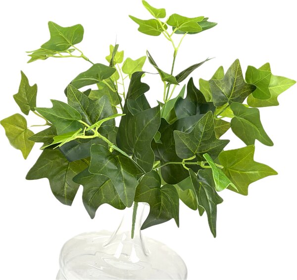 Zeleň umělá - Břečťan anglický, keřík 8 výhonů 33 cm