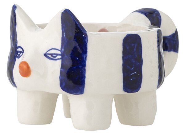 Keramický svícen Caty Blue – set 2 ks