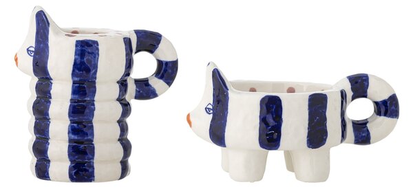 Keramický svícen Caty Blue – set 2 ks