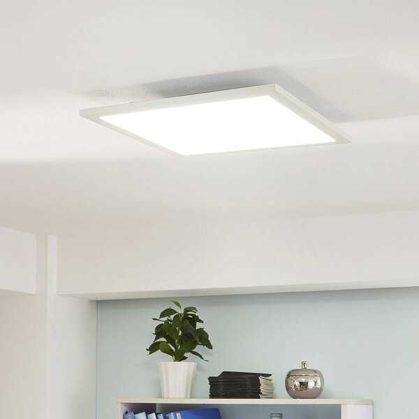 Arcchio Panel LED, Lysander, 39 cm, bílý, hliník, stmívatelný, Bílá / opál, Pracovna / kancelář, Hliník, Moderní