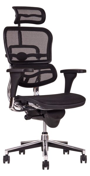 Sirius kancelářská židle s podhlavníkem (Síťovina + unikátní ergonomie)