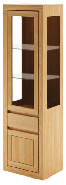 KW306 dřevěná skříň knihovna z dubu Drewmax (Kvalitní nábytek z dubového masivu)
