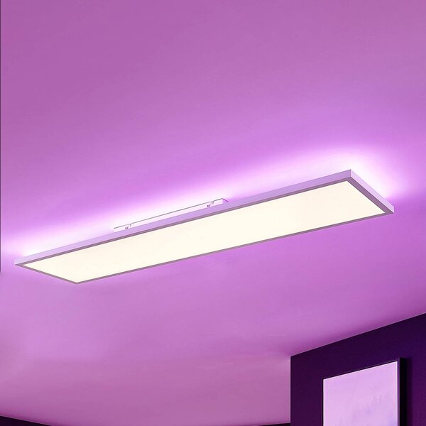 Arcchio LED panel Brenda, 120 x 30 cm, dálkové ovládání, stmívatelný, Bílá / opál, Obývací pokoj / jídelna, Moderní